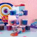 JOYIN 30 PCS Valentine Day Gift Cards with Galaxy Slime Stress Relief Fidget Toy for Kids Party Favor, Classroom Exchange Prizes, Valentines Party Favors, Greeting Cards