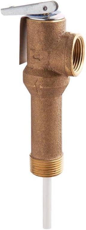 Watts LLL100XL 3/4 in. MNPT Bronze Temperature and Pressure Relief Valve 1 pc Watts LLL100XL 3/4 in. MNPT Bronze Temperature and Pressure Relief Valve 1 pc