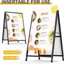 Relx A Frame Sign 24x36 Inch Outdoor, Heavy Duty Sandwich Board Signs, Double-Sided A Frames Sign Holder Business for Outside(Frame only).