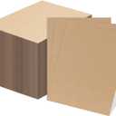 RLAVBL 100 Pack 8.5x11 Corrugated Cardboard Sheets, Flat Cardboard Inserts for Shipping, Mailing, Packing, DIY Crafts