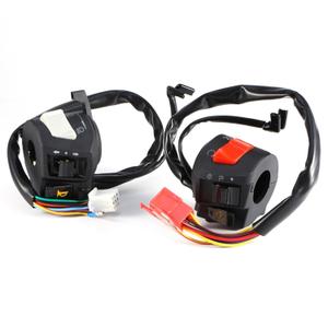 1 Pair of Motorcycle 7/8" Left & Right Side Handlebar Switch Control Universal Motorcycle Handlebar Headlight Horn Turn Light Control Stop Start Switch