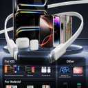 66W 4 in 1 Retractable Wall Charger,USB Type C Fast Charger for iPhone 17 Travel Charger for Multiple Devices,Fast Charging Block for Mac Book Pro/Air,M1 M2 M3 M4 M5, iPad Pro,Galaxy,Pixel