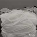 Maple&Stone White Queen Comforter Set, 7 Pieces Bed in a Bag Queen, Pintuck Bedding Sets with Comforter, Sheets, Pillowcases & Shams - White