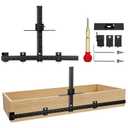 Cabinet Hardware Jig Kit – 32" & 16" Detachable MAX System with Auto Center Punch, Precision Aluminum Alloy Drill Guide Template for Handles, Knobs, and Pulls on Drawers & Doors