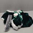 Mrs. Claus Costumes for Women 4PCS Santa Claus Costume Women Velvet Santa Dress Hat for Christmas Party, XXL
