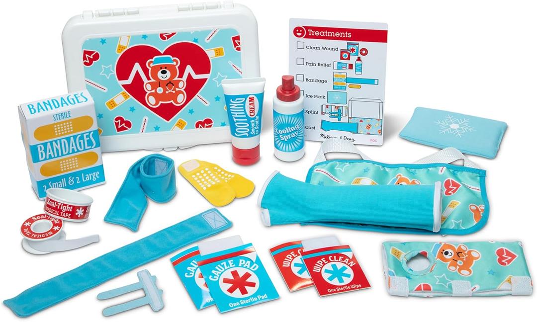 Melissa & Doug Get Well First Aid Kit Play Set  25 Toy Pieces