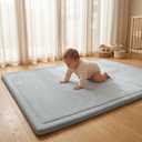 1.3" Thick Baby Play Mat for Floor,71x79 Ultra Soft Elasti-Foam Mat