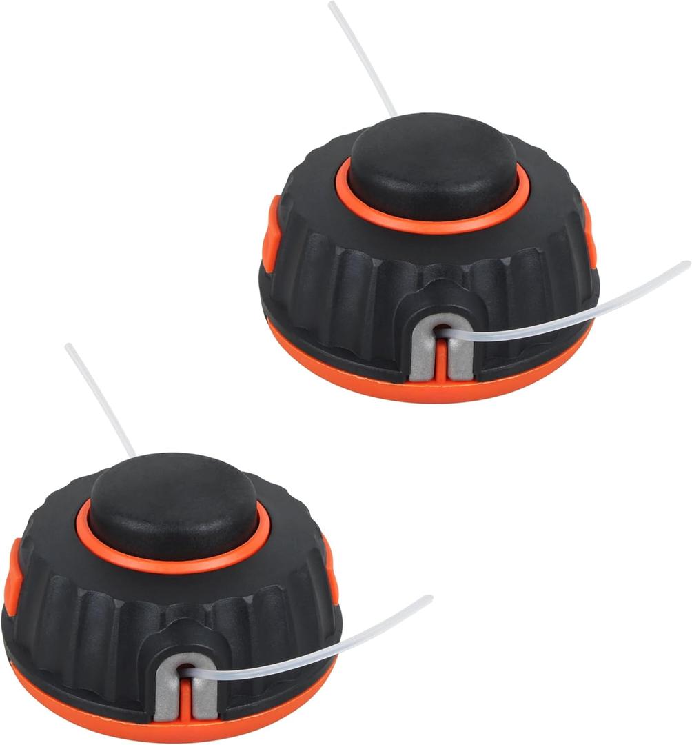 2PCS P25 Double Line Trimmer Head for Poulan Husqvarna MX557/PP125/PP136E/P4500/PPB Series Gas Trimmers - M10x1.25mm Bolt, Replaces 537419211/537419202/596585805, Fits .080"- .105" Line