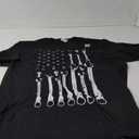 Mechanic Flag American Patriotic Flag Car Mechanic USA Flag T-Shirt (Small, Black)