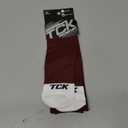 TCK Prosport Tube Socks Baseball Socks Softball Football Socks Durable and Moisture Wicking Over the Calf (Medium, Maroon)
