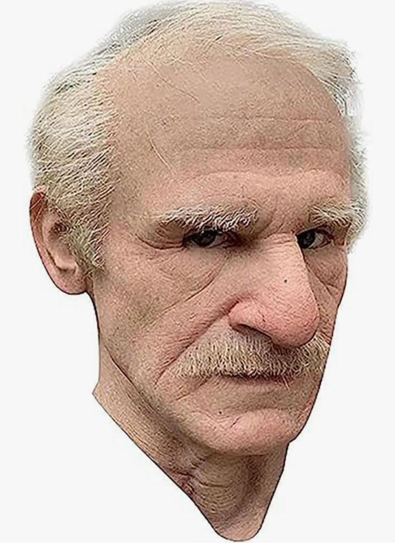 Old Man Mask for Adults Realistic Halloween Mask with Lifelike Features for Cosplay and Costume Parties
