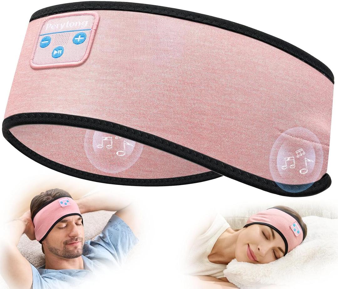 Sleep Headphones Bluetooth 5.4 Headband, Wireless Earphones Music Sleep Earbuds Sleeping Eye Mask with HD Stereo Speakers for Workouts Insomnia Yoga Air Travel Meditation, Ideal Gifts for Women Men