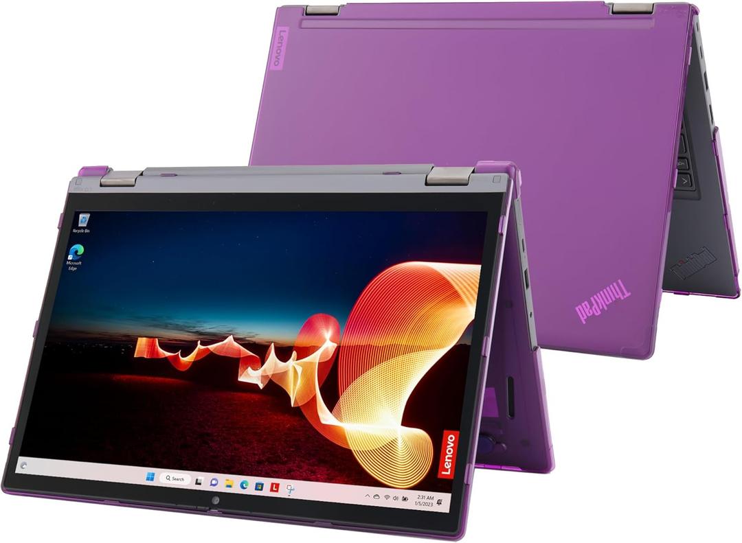 mCover Case Compatible ONLY for 2023-2024 13.3" Lenovo ThinkPad L13 / L13 Yoga Gen 3 / Gen 4 Windows Notebook Computers (NOT Fitting Any Other Lenovo Models) - Purple