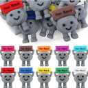 10 Pcs You Rock Mini Figures Desk Decor Inspirational Party Favors Encouragement Birthday Gifts for Women Men Motivational Rubber Rock Gifts for Friend Colleague Team Staff Teachers Multicolor
