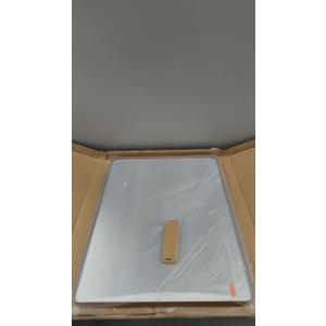 LOAAO 24X32 Inch Bathroom Mirror with Wood Grain Colored Metal Frame, Rounded Rectangle Metal Framed Bathroom Mirror, Anti-Rust, Hangs Horizontally or Vertically