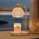 MEIXISUE Candle Warmer Lamp with Timer and Dimmer,Flameless Electric Wax Melt Warmer for Jar Candles With 2 Bulbs,House Warming Gifts,Mother's Day/Birthday/Christmas Gifts For Mom/Wife,Home Decor Lamp