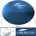 LIBERECOO 10FT Round Pool Cover Pillows for Above-Ground Swimming Pools, 0.4mm Extra Durable Long-Lasting Inflatable Winter Pool Pillows,Ropes Included