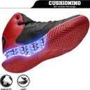 ASHION Unisex Kids Basketball Shoes Air Boys Girls High Top Sneakers Breathable Outdoor Cushioning Athletic Shoes