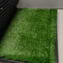 LOOBANI Dog Grass Pad with Tray - Dog Litter Box - Indoor Potty for Apartment and Patio Training - with 2 Packs Grass Pee Pads for Replacement, 20x25 Inch