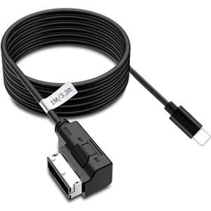 AMI Music Interface Aux Cable Compatible with A3/A4/A5/A6/A8/S4/S6/S8/Q5/Q7 with MMI 3G+ System for 13 Pro, 13 Pro Max,14, 14 Pro, 14 Pro Max (3.3FT)