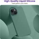 OTOFLY Compatible with iPhone 15 Plus Case, Silicone Shockproof Slim Thin Phone Case for iPhone 15 Plus (6.7 inch), (Pine Green)