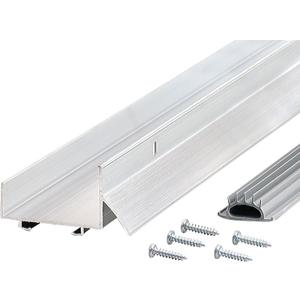 M-D Building Products 80622 36 in. Silver Aluminum U-Shape Commercial Screw-on Under Door Seal