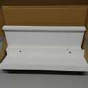 AZSKY White Floating Shelves Wall Mounted Set of 2, 24 Inch Picture Ledge Shelf for Storage Bedroom Bathroom Kitchen Living Room Office Modern Rustic Style Display Shelves (Solid Pine Wood)
