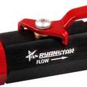 Ryanstar AN6 Fuel Shut Off Valve 6AN to 6AN Male Fitting Aluminum Anodized Black&Red