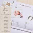 Baby's First Year Calendar with 100 Stickers - Unisex Baby Design 1st Years Wall Calendar With Stickers, Baby Tracker, Baby Scrapbook for New Mom and Newborn Boys & Girls