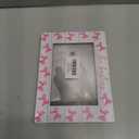 Besties Gifts Picture Frame 4x6, Best Friends Besties Wooden Picture Frame, Christmas Birthday Gifts for Bestie Best Friends Women, Pink Bow Decorative Photo Frames for Table Desk Decor