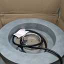  Outdoor 31.5-inch 50,000 BTU CSA Certification Bowl Concrete Firepit SUS201 Round Burner (31.5 x 14.5 in, Gray 31.5")