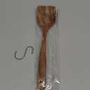 PriorityChef Premium Teak Flat Wooden Spatula for Cooking - Long Handle Wooden Wok Spatula, Flat Wood Turner for Stir Fry, Wood Teak for Nonstick Pans, Kitchen Cooking Utensil