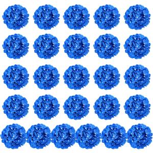 Auihiay 26 PCS Royal Blue Hydrangea Artificial Flowers, Silk Hydrangea Heads with Stems, Fake Flowers for DIY Wedding Centerpiece, Baby Shower, Home, Party, Garden Decoration