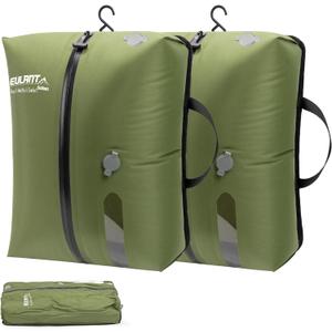 2 Pack Reusable Vacuum Bags for Travel,Waterproof Professional IP67 Zipper Reusable Vacuum Compression Bags,Space Saver Bags for Suitcases Backpack(No Pump)