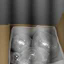17 Pcs Disco Ball Decor: Mini Large Assorted Size Hanging Mirror Disco Ball Sets - Silver Party Ornaments for Stage Club Prom Props 70s Weddings Dance Music Birthday(12, 8, 6, 4, 3.2 Inch)