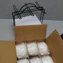 YHOSSEUN Espresso Cups Set with Saucers and Metal Stand Coffee Cup Set of 6 4 oz Cappuccino Cups Teacup for Tea Party - White