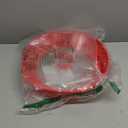 Microwave Splatter Cover Vented Glass Splatter Guard Lid with Collapsible Silicone for Food as Pot Cover 11.8 inch Large Plate for 6 7 8 9 10 11 inch Plate Bowl (Red)