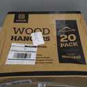 ZOBER High-Grade Wooden Hangers - Heavy Duty, Non Slip Wood Hangers for Coats, Jackets, Suits, & Pants - Clothes Hangers for Closet W/Bar and Notches 20 Pack (Natural)