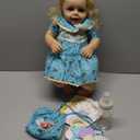 JIZHI Lifelike Reborn Baby Dolls - 18 Inch Realistic-Newborn Baby Dolls Blond Girl Handmade Real Life Toddler Dolls with Clothes for Kids Age 3+