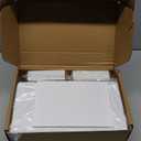 MAXECHO Desk Side Storage, Under Desk Laptop Mount, Table Side Hanging File Organizer, No Drill Clamp On Cable Management Tray, Laptop Holder with Magnetic Pen Holder for Office and Home, Load 22 Lbs (White)