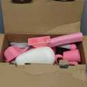 Umatoll Colorful Lighting Baby Balance Bike Toys for 1 Year Old Girl Gifts, Adjustable Seat, First Birthday Gifts, 12-24 Months Toddler Bike, Pink