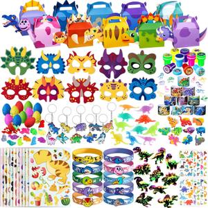 Dinosaur Party Favors, Dinosaur Birthday Party Supplies, Dinosaur Goodie Bags for Kids Birthday, Dino Gifts Bags Fillers Stuffers, Dinosaur Themed Party Toys