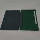 JETech Case for Samsung Galaxy Tab S10 Lite / S10 FE / S9 FE 10.9-Inch, Slim Translucent Back Tri-Fold Stand Protective Tablet Cover, Support S Pen Charging, Auto Wake/Sleep (Midnight Green)