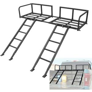 Raised Truck Bed Rack Adjustable for ATV UTV Extra Storage Space