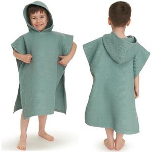 ZICOTO Soft Hooded Beach Towel for Kids - Cute Towel for Babies and Toddler Made of Waffle Cotton - Perfect Lightweight and Absorbent for Bath, Beach, Pool