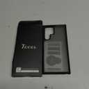 TOCOL for Samsung Galaxy S22 Ultra Case Magnetic, [Wireless Charging Compatible ][Military Drop Protection] Translucent Matte Back Cover for S22 Ultra, Black