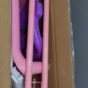 Upgraded Toddler Swing with Tray, Baby Swing Outdoor with Detachable Design, Safety Belt, Foldable Frame for Outdoor & Indoor Use (Pink)