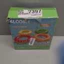 Sloosh 4 Pack Inflatable Pool Floats, Pool Tube Rings, Swim Tubes, Floaties Toys, Beach Swimming Party Toys for Kids and Adults