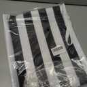 Bodysurf Wet Bag for Swimsuit, Beach, Pool, Gym, Travel, Dirty Laundry - Wet Bags for Baby, Kids, Toddlers, Pump Parts, Cloth Diapers - Reusable Waterproof Striped Makeup & Toiletry Pouch - Black