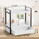 Boulphia 2-Tier Bathroom Organizer (White - New)